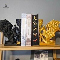 Mới Whimical Dragon Bookends Dragon Book End 3D In Hình Động Vật Rồng Chặn Sách Một Phải Có Dành Cho Những Người Yêu Thích Ảo Giá Sách Trang Trí Nóng
