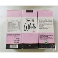 [Mới] White Adiva viên nang (60 viên/hộp) - Viên uống làm sáng da và chống nắng toàn thân