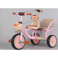 [MỚI] Xe đạp 3 bánh, xe xích lô HÌNH CON VỊT cho bé mẫu mới 2023 (ghế lót da)