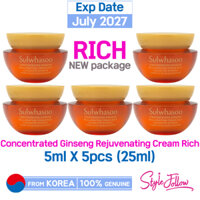 Mới❤️5 cái / 25ml❤️[Sulwhasoo] Kem trẻ hóa nhân sâm đậm đặc RICH 5ml (Mẫu)