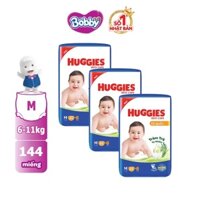 [Mới]Combo 3 Tã quần Huggies Skincare Jumbo M42+6/L38+6/XL32+6/XXL28+6