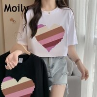 Moily Moily áo phông thun áo Thời trang hàn quốc  fashion Phong cách Cái mới ins A99J0S6 36Z230909