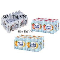 (Mới)Thùng 24 chai Sữa trái cây NUTRI BOOST Cam/Dâu/Quy kem x 297ml