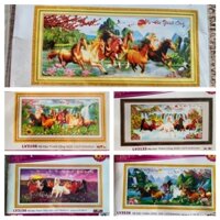 [MỚI]Tranh thêu chữ thập mã đáo thành công Lv3103 Lv3133 Lv3106 lv3539 Lv3538 Lv3530 Lv3529[Tranh Hà Đoàn]