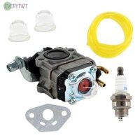 ⛤Mọiwt⛤Bộ chế hòa khí 26cc 33cc Bóng đèn lót Bugi Gasket Dòng nhiên liệu 1E34F 1E36F