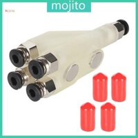 Mojito Chính Xác 3D In Dây Tóc Nhà Phân Phối Đầu Nối Thức Ăn 4 Đầu Vào Trong Suốt