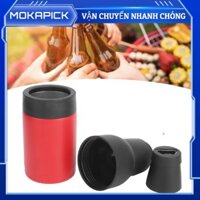 Mokapick Bia bình làm mát Kích thước tiêu chuẩn kích thước không trượt silicone dưới cùng hạng nhẹ 300 đến 400ml cho 12oz có thể (màu xanh lá cây)