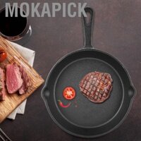 Mokapick Cast Iron Skillet Frying Pan Lò nướng sẵn an toàn để nướng làm bánh nướng trong nhà & ngoài trời Sử dụng 16cm 20cm (16cm)