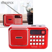 Mokapick Pin đài AM FM di động Đài phát thanh hoạt nhỏ gọn với máy nghe nhạc MP3 cho văn phòng tại nhà