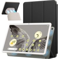 Moko cho Google Pixel Tablet Case 2023 Ultra Thin Slim Da PU mềm PC Trifold Stand Cover Thiết kế có thể gập lại với giá đỡ bút chì, Vỏ đính kèm từ tính tiện lợi