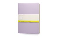 Moleskine Cahier Journal, Soft Cover, XL (7.5" x 9.5") Plain/Blank, Black, 120 Pages (Set of 3)