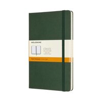 Moleskine Classic Notebook Hard Cover, Horizontal Ruled, Large Size (13 cm x 21 cm), Myrtle Green, QP060K15Direct From Japan