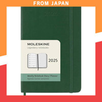 Moleskine Planner 2025, Starts in January, 12-Month Weekly Diary, Pocket Size (9cm x 14cm), Soft Cover, Myrtle Green, DSK1512WN2Y25