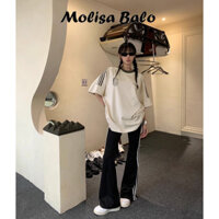 Molisa F32427 Nguồn Hàng có sẵn Ưu đãi đặc biệt (200g Chải chặt) Tik Tok Chất lượng Ba thanh Áo thun Cotton nguyên chất SH Việt Nam Tag Price198333 Giá khuyến mãi Sh Việt Nam119000 A29j2i4 10Z250307