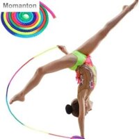 MOMANTON NGHỆ THUẬT Dây thừng nghệ thuật Thể dục dụng cụ Cuộc thi Màu cầu vồng Đạo cụ nhảy thể dục dụng cụ Hoạt động ngoài trời Đầy màu sắc Dây nhịp điệu Tập thể dục thể hình
