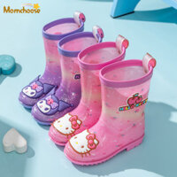 Momchoose Sanrio bốn mùa Giày đi mưa trẻ em Kurome Hello Kitty Giày đi mưa bé gái chống trượt mẫu giáo học sinh tiểu học Giày bốt hợp thời trang