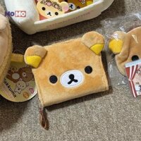 Momo Kawaii Rilakkuma Ví Ví Hoạt Hình Dễ Thương Gấu Mặt Ví Nhỏ Cho Nữ Bé Gái Nhỏ Gọn Kẹp Tiền Túi Thời Trang Ví Đựng Tiền Xu Quà Tặng Mới