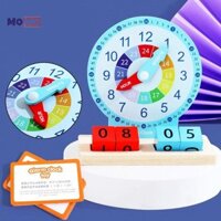 Momo Trẻ Em Montessori Đồng Hồ Đồ Chơi Giáo Dục Giờ Phút Thứ Hai Nhận Thức Đồng Hồ Mô Hình Hỗ Trợ Giảng Thời Gian Học Tập Cho Mẫu Giáo Mới