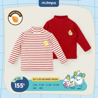 [MOMPA] Set 2 áo giữ nhiệt vải modal mềm mại cho bé