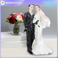 MOMYKEEP Cô dâu và chú rể Figurine Tượng cặp vợ chồng mới cưới tinh tế lãng mạn đáng nhớ cho tủ bàn