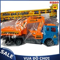 Món Đồ Chơi Xe Chở Cần Cầu Xanh Cam Món Quà Ý Nghĩa F0889 - Quà Tặng Ý Nghĩa Cho Bé