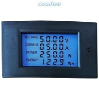 Mon LCD Hiển thị kỹ thuật số Điện áp Dòng điện Đồng hồ đo năng lượng Đồng hồ vạn năng Ampe kế Volt