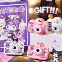 [Món quà tốt nhất] Camera kỹ thuật số Kuromi Kids Camera HD ống kính kép Melody Kitty Trẻ em để quay Video Selfie cho trẻ em Máy ảnh kỹ thuật số Mini 2000W 2.0 Inch IPS 1080P