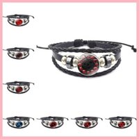 Món Quà Trang Sức Naruto Sasuke Naruto Sasuke Naruto Viết Vòng Tay Mắt Tròn Naruto Anime Hàng Hóa Vòng Tay Da Nhiều Lớp Đính Hạt Vòng Tay Trang Sức Quà Tặng Học Sinh Kakashi Obito Gaara