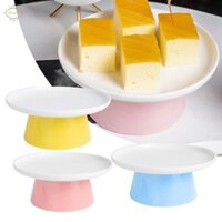 Món Tráng Miệng Đĩa Bánh Cupcake Đế Có Đế Phục Vụ Đĩa Chân Cao Tròn Dụng Cụ Nhà Bếp Khay Tráng Miệng Cho Bánh Cưới