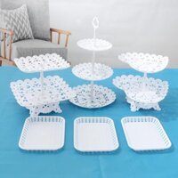 ♣№☫Món tráng miệng sinh nhật bố trí bàn đồ trang đám cưới Châu Âu kệ trưng bày ăn nhẹ giá trái cây khay bánh nhựa