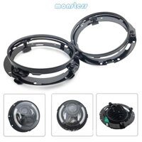 Mon Universal 7 Inch Đèn Pha Gắn Chân Đế Nhôm Tròn Đèn Pha Lắp Đặt Đơn Giản Cho Xe Máy