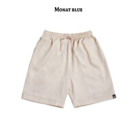 MONAT BLUE Short Mini Logo - Quần short chất Kaki mini logo unisex