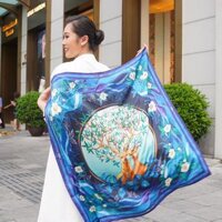 Moncha silk scarf