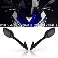 Mondandi 2 Chiếc Gương Chiếu Hậu Xe Máy Thay Thế Gương Bên Cho Xe Yamaha YZF-R25 14-16 / YZF-R3 15-17 / YZF-R15 13-15