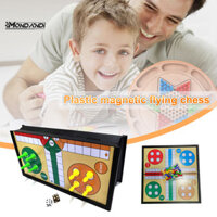 Mondandi 25cm Ludo Board Game ic 5 Trong 1 Nhựa Có Bàn Cờ Gấp Ludo Cờ Vua Cho Trẻ Em Trẻ Em