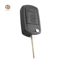Mondandi 3 Nút Flip Key Shell Case Fob cho Land Rover Range Rover Sport LR3 Discovery