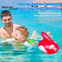 MONDANDI Bơi Bóng Nổi Có Thể Điều Chỉnh Eo Bơi Bơm Hơi Hình Cá Heo Phao Chống Rơi Túi Khí Hỗ Trợ An Toàn Cho Đồ Bơi Nước Mở Lặn Kayak
