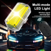 MONDANDI Đèn cảnh báo xe máy Đèn LED nhấp nháy Điều khiển từ xa Chống va chạm Chống nước Đèn tín hiệu ban đêm siêu sáng Đèn khẩn cấp