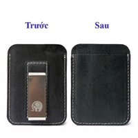 Money Clip Leather - Ví Kẹp Tiền Da Thật (Đen | Nâu) - AD