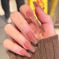 {Móng giả} Nail box thiết kế sơn thạch hồng đơn giản