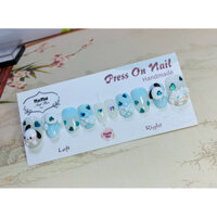 móng giả ngắn hoạt hình kute móng tay giả thiết kế theo yêu cầu NunaNailbox giao hoả tốc inbox đổi size đổi shape
