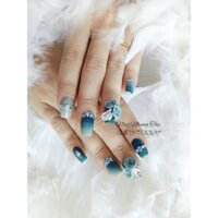 Móng giả sơn gel hoa bột