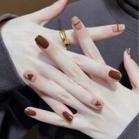 Móng Tay Giả Có Thể Tái Sử Dụng [handmade] Hình Vịt mandarin duck Trà Sữa / Trà Sữa Ngắn / Tháo Gỡ Đinh Ốc Có Thể Tái Sử Dụng [handmade]