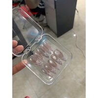 móng tay giả , nail box in hoạ tiết gấm
