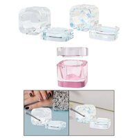 Móng Tay Nghệ Thuật Món Ăn Có Nắp, Cốc Thủy Tinh Dụng Cụ Chăm Sóc Làm Móng Tay Acrylic Phụ Kiện Nghệ Thuật Cho Salon