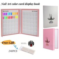 Móng Tay Nghệ Thuật Móng Tay Màu Hiển Thị Sách Móng Tay Ba Lan Màu Thẻ 216 Màu Sơn Móng Tay Biểu Đồ Sách Móng Tay Nghệ Thuật Hiển Thị Đứng Trắng Hồng