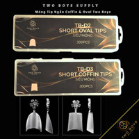 Móng tip nối xương cá from Oval, Coffin(thang) 300 móng Two Boys