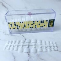 Móng úp chân HSM chính hãng phom chuẩn - hộp 500 móng ốp giả đủ size, chuyên dụng làm nail