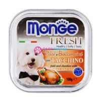 Monge Fresh chunkies with Turkey 100gr - Pate Monge Fresh vị gà tây