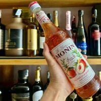 Monin Peach Le Sirop – Siro đào chai 700 ml nhập khẩu Pháp